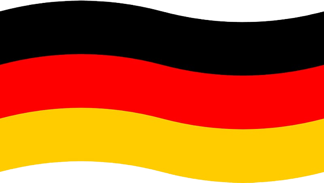 Floating german flag